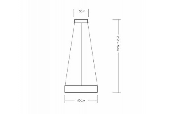 Круг диаметром 40/60/80 см (свечение вниз)
