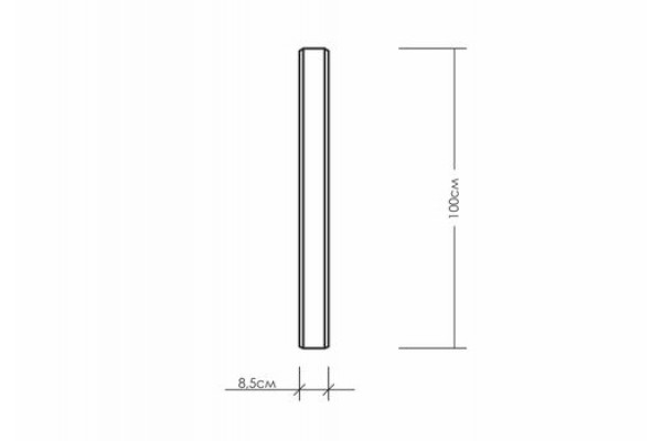 Бра линейное вертикальное 100см