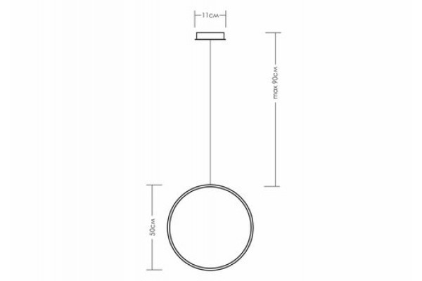 Круг диаметром 30/40/50/70 см (свечение внутрь)