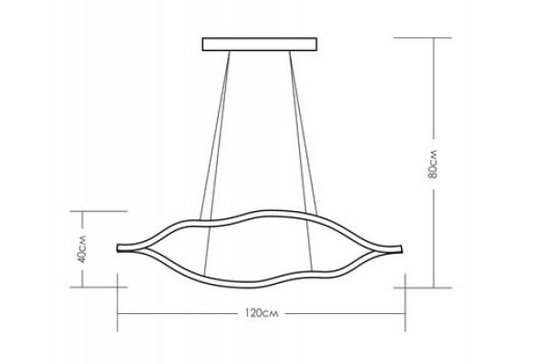 Один светильник в виде облака. Свечение внутрь