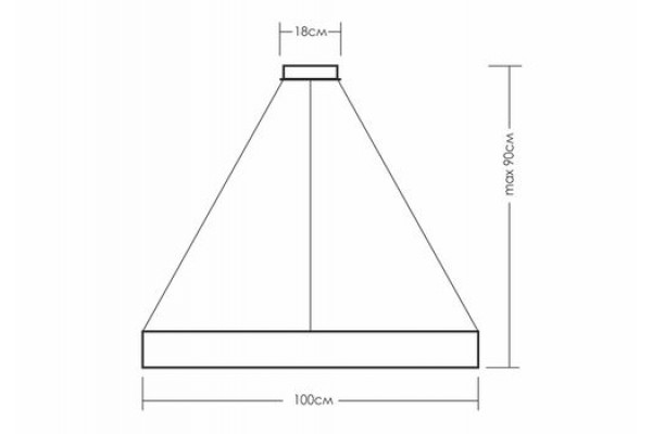 Таблетка свечением вниз 100 см(свечение в обе стороны , вниз-вверх)