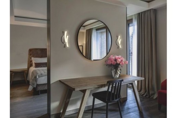 Бра из двух дуг по 32 см из профиля 28х9 мм