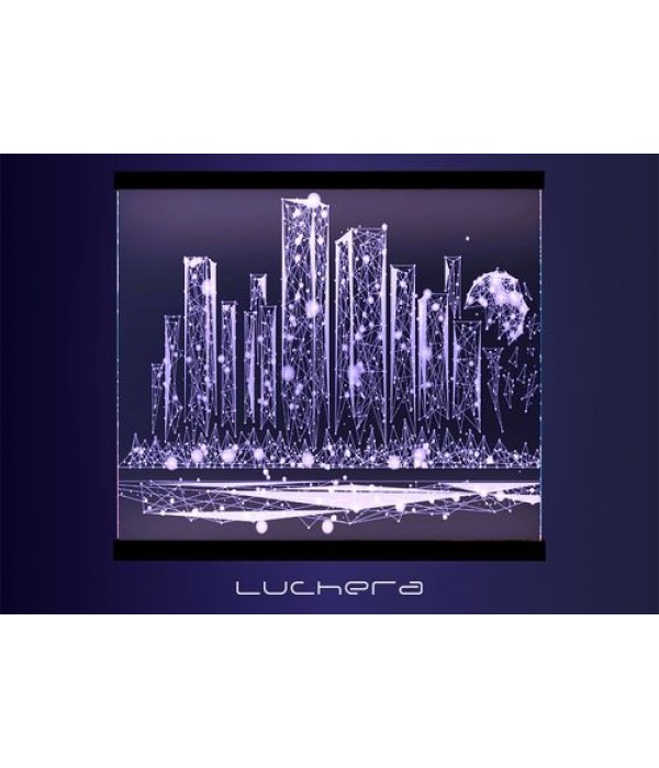 Линейный светильник из  дуги 120 см.
Из профиля 28х9 мм.