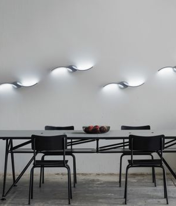 Бра из двух дуг по 32 см из профиля 28х9 мм