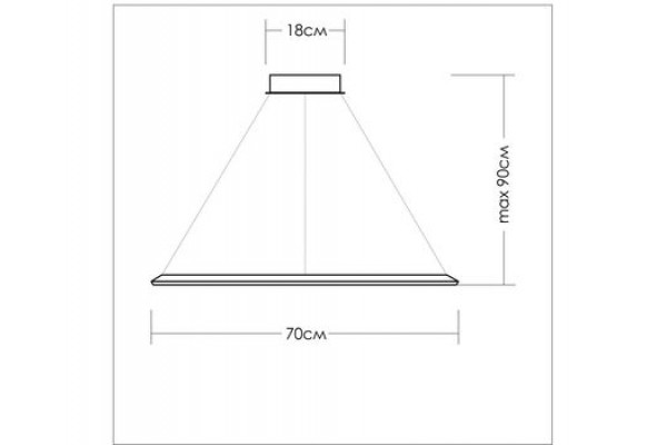 Квадрат со стороной 70 см
