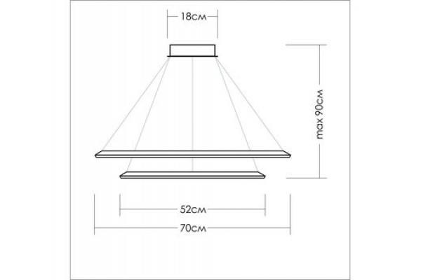 Два квадрата со сторонами  34/52 и 52/70 см