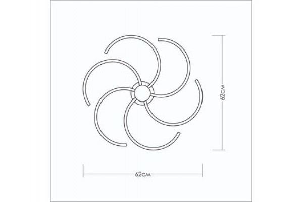Люстра "Cолнце" (свечение внутрь)