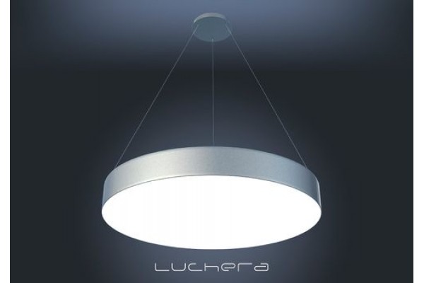 Круг Диаметром 80см(свечение в обе стороны , вниз-вверх,внутри находятся две светодиодные платы  свечением 3000К и 4000К) Из профиля 100 мм. Диммируемые.