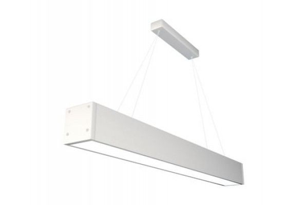 Линейный светильник из профиля 100х100 мм