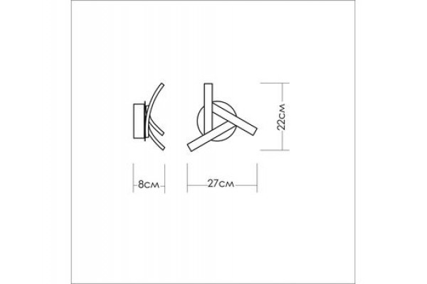 Встраиваемый светильник Трио